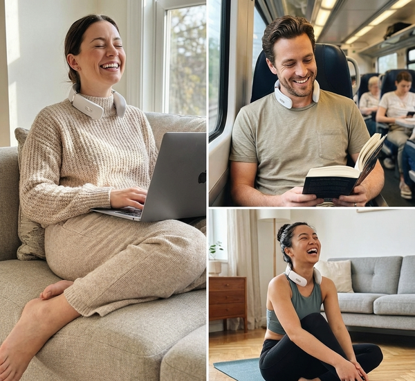 Sanfter Nacken-Massager Portabel Wohlfühlhilfe für Alltag